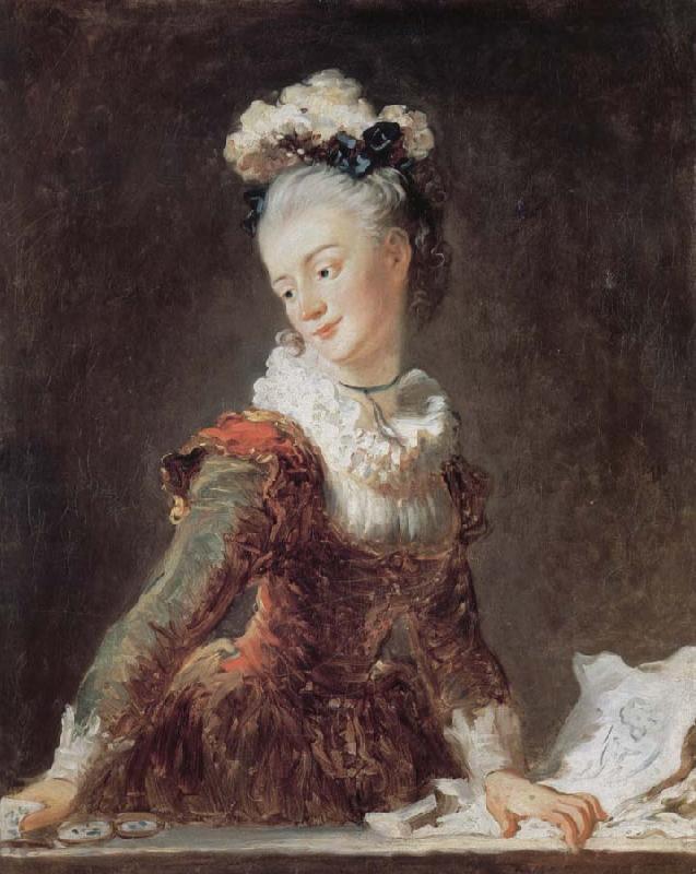 Jean Honore Fragonard Dancing girl lucky Miss Mar portrait oil painting image